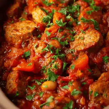 Slow Cooker Sausage Casserole