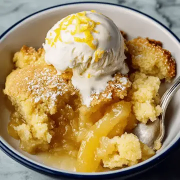 Gooey Lemon Cobbler