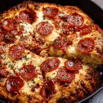 Easy Cast Iron Skillet Pizza