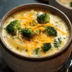 Crockpot Potato Broccoli Cheddar Soup