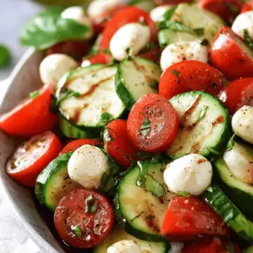 Cucumber Caprese Salad