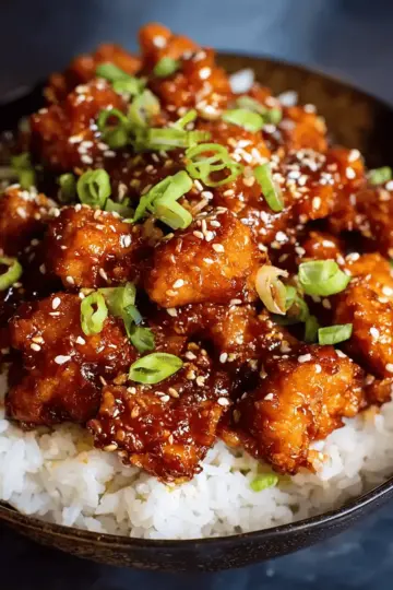 Crispy Sesame Chicken with a Sticky Asian Sauce