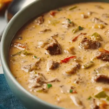 Philly Cheese Steak Soup