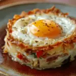 Baked Eggs Napoleon