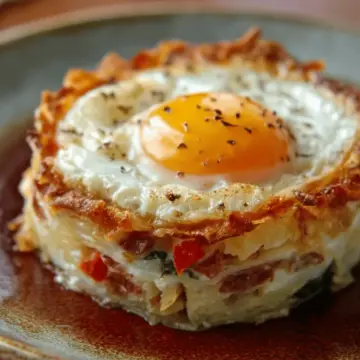 Baked Eggs Napoleon