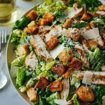 Best Chicken Caesar Salad with Homemade Croutons