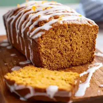 Pumpkin Bread With Salted Brown Butter Glaze