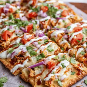 BBQ Ranch Chicken Flatbread