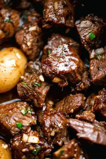 Slow Cooker Garlic Butter Beef Bites