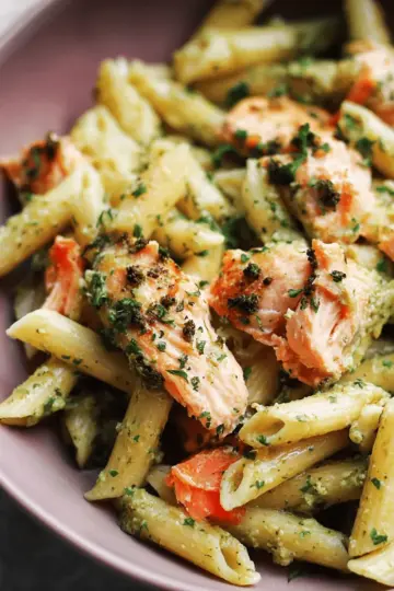Salmon Pesto Pasta