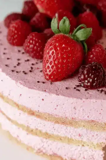 Berry Mousse Genoise Layer Cake