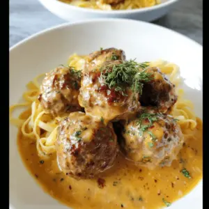 Easy Meatballs in Dijon Gravy