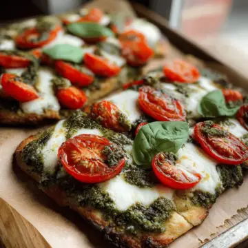 Caprese Pesto Flatbreads