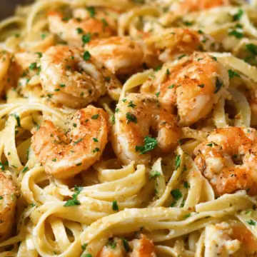 Creamy Garlic Shrimp Pasta