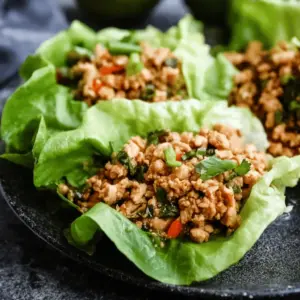 Thai Chicken Lettuce Wraps