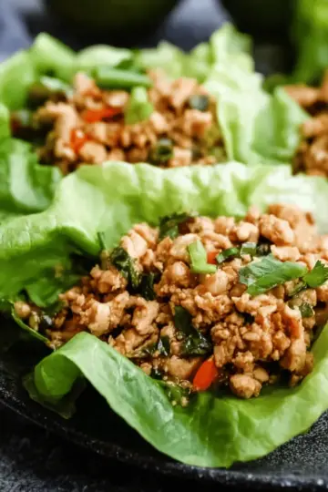 Thai Chicken Lettuce Wraps