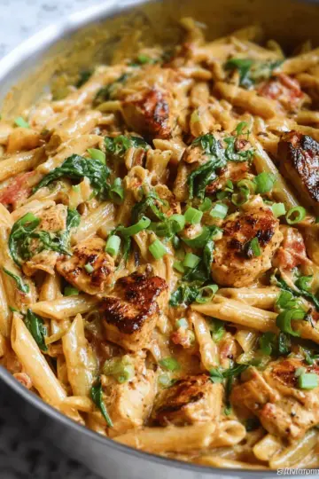 One Pot Creamy Cajun Chicken Pasta