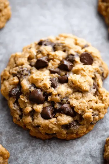 Big Fat Peanut Butter Oatmeal Chocolate Chip Cookies