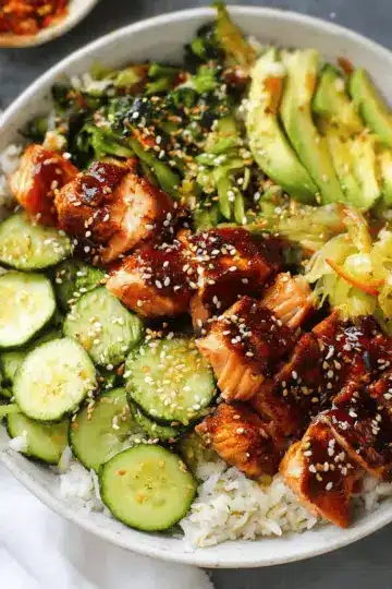 Teriyaki Salmon Bowls