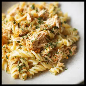 Canned Salmon Pasta