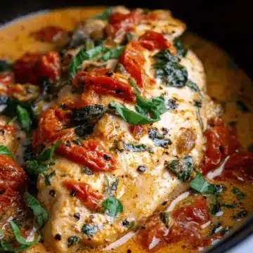 Crockpot Tuscan Chicken