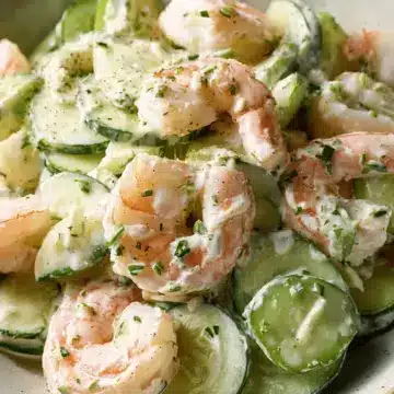 Creamy Cucumber Shrimp Salad