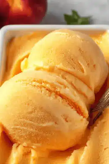 The Best Peach Sorbet Without Ice Cream Maker
