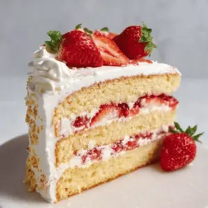 Strawberry Chiffon Layer Cake