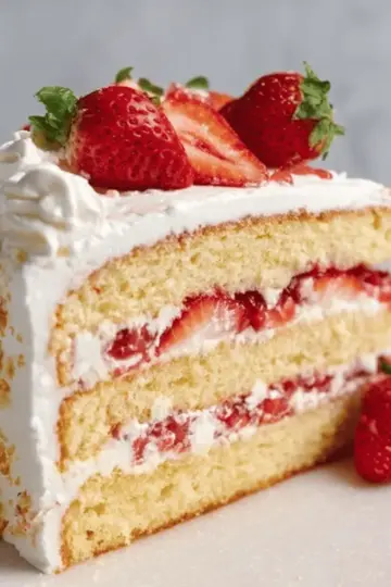 Strawberry Chiffon Layer Cake