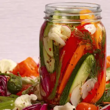 Easy Refrigerator Pickled Vegetables