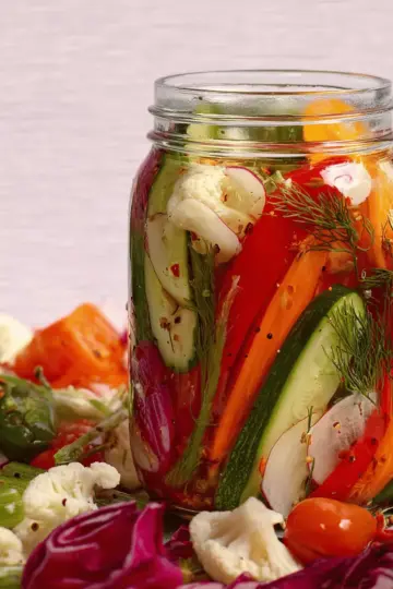 Easy Refrigerator Pickled Vegetables