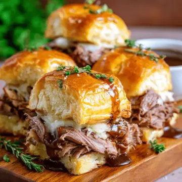 Easy French Dip Sliders Recipe