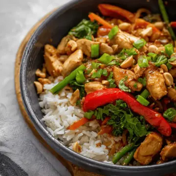 Thai Peanut Chicken Stir Fry