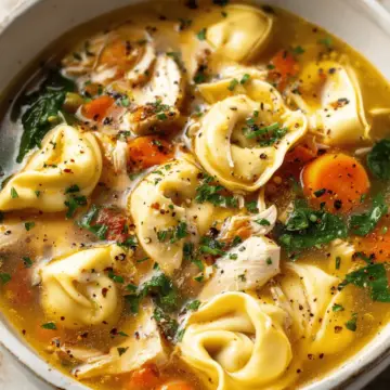Easy Chicken Tortellini Soup