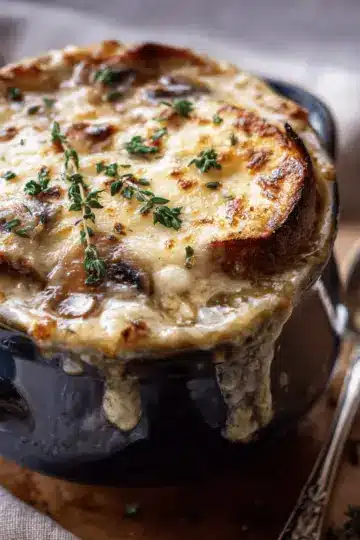 Creamy French Onion and Mushroom Soup