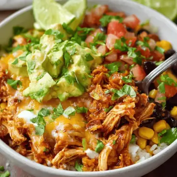 Slow Cooker Chicken Taco Bowls