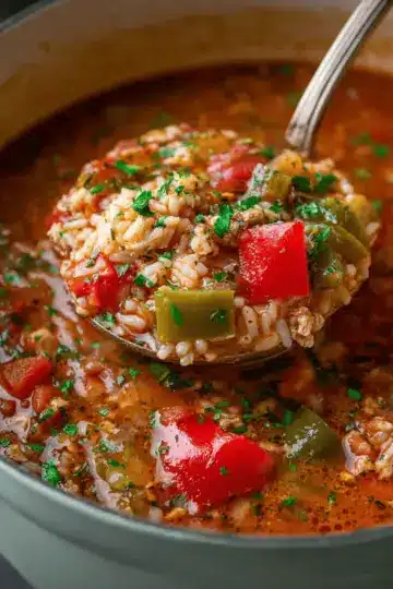 Cozy Stuffed Pepper Soup
