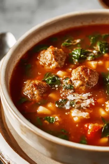Easy, Supremely-Satisfying Sausage Meatball Soup
