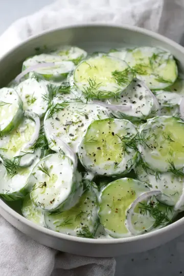 Creamy Cucumber Salad