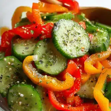Cucumber and Bell Pepper Salad