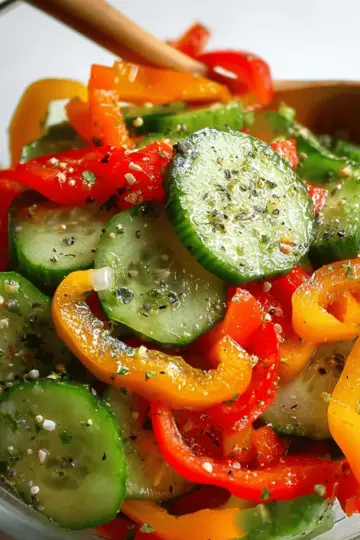 Cucumber and Bell Pepper Salad