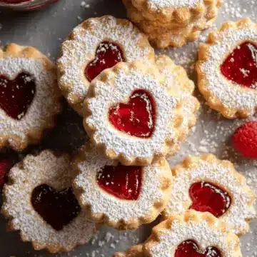 Raspberry Linzer Cookies