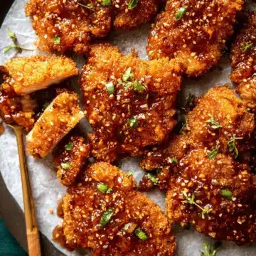 Baked Crunchy Hot Honey Chicken