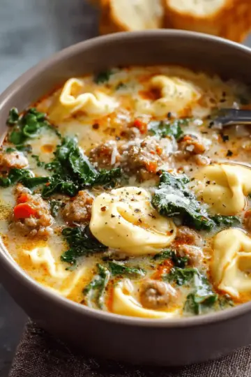 Sausage Tortellini Soup