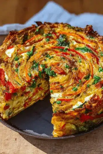 Breakfast Veggie Crinkle Cake