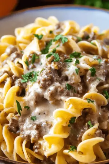Ground Beef Stroganoff