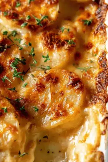 Dad’s Creamy & Cheesy Au Gratin Potatoes