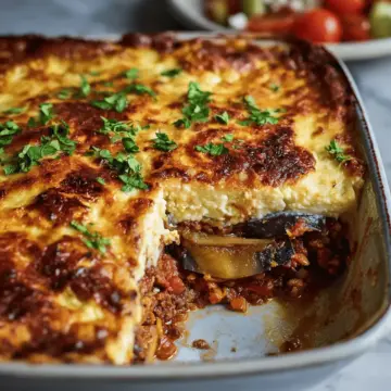 Beautiful veggie moussaka