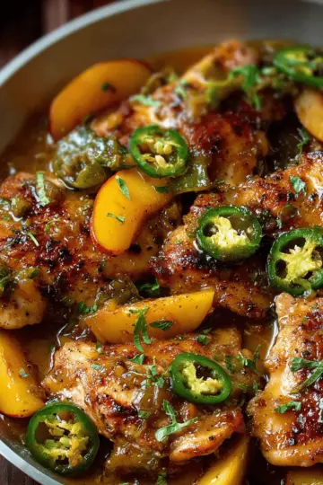 Jalapeno Peach Chicken