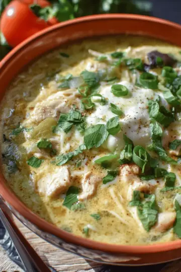Creamy Green Enchiladas Chicken Soup